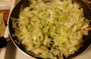 sautéed vegetables in a pan