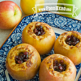 Baked Apple and Cranberries