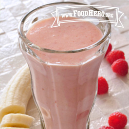 glass of Banana Berry Smoothie