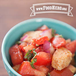 bowl of bruschetta salad