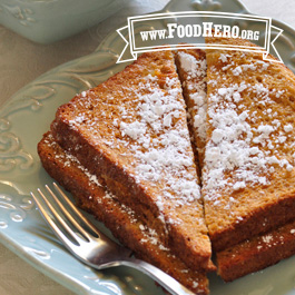 plate of oven french toast