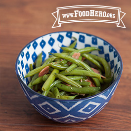 deep bowl filled with southern green beans