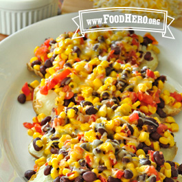 Corn and Bean Stuffed Potatoes