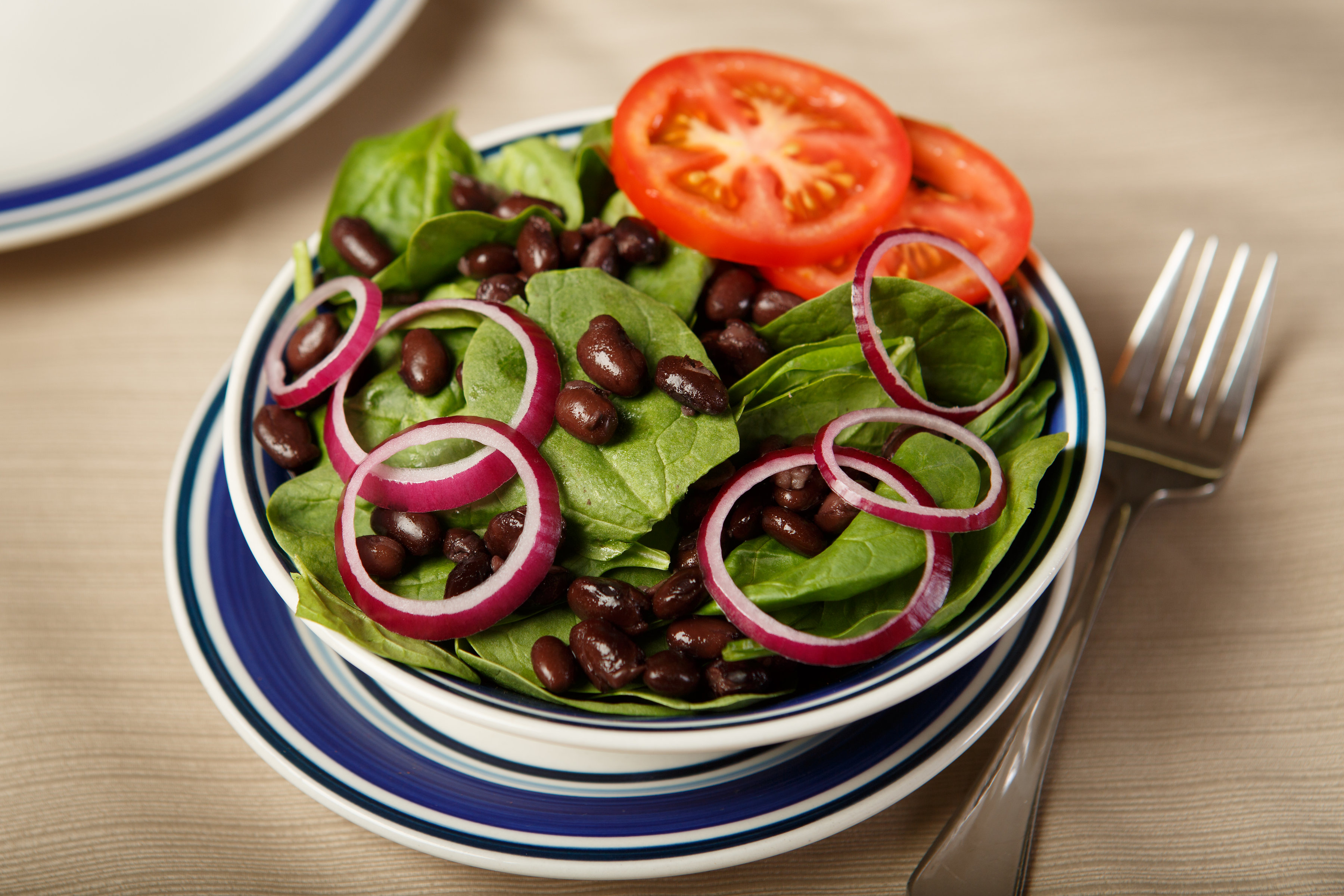 Recipe Image for Spinach Black Bean Salad