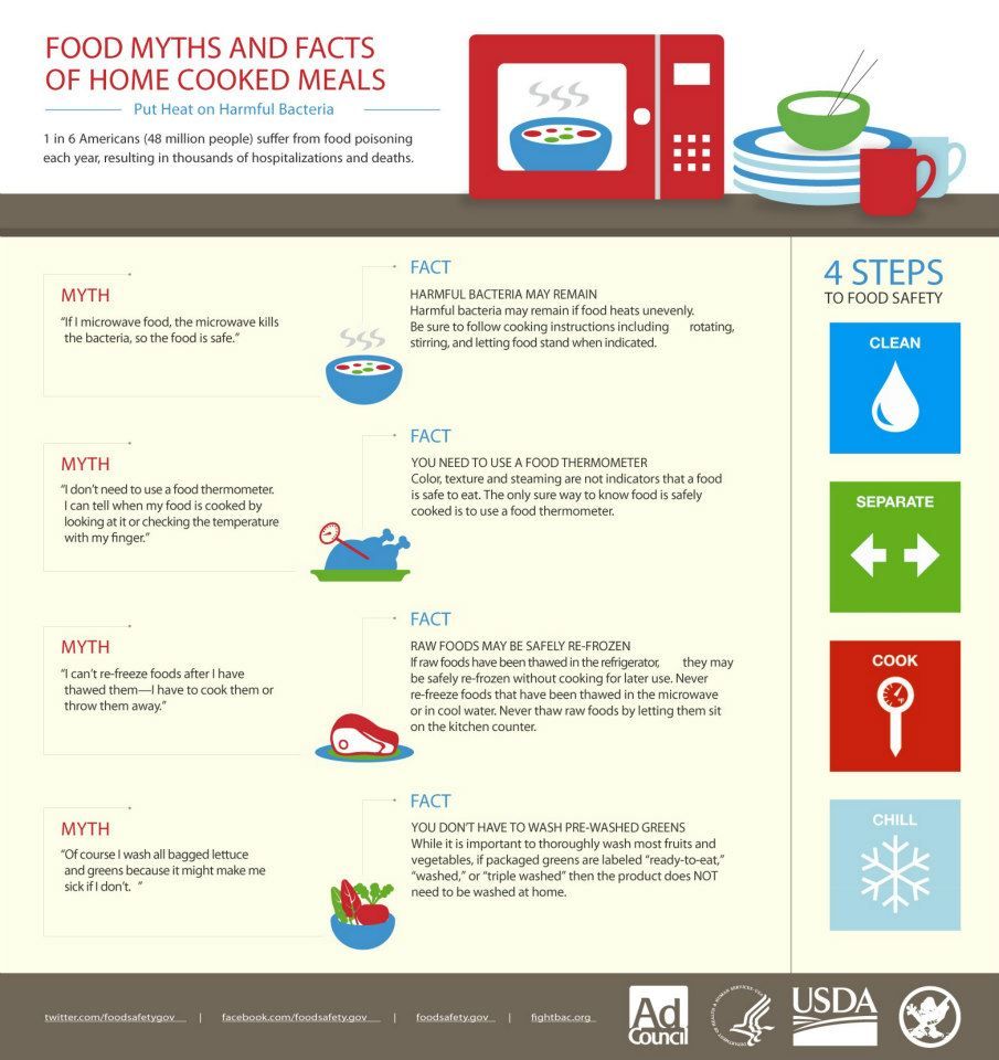 Image showing food myths and facts of home cooked meals