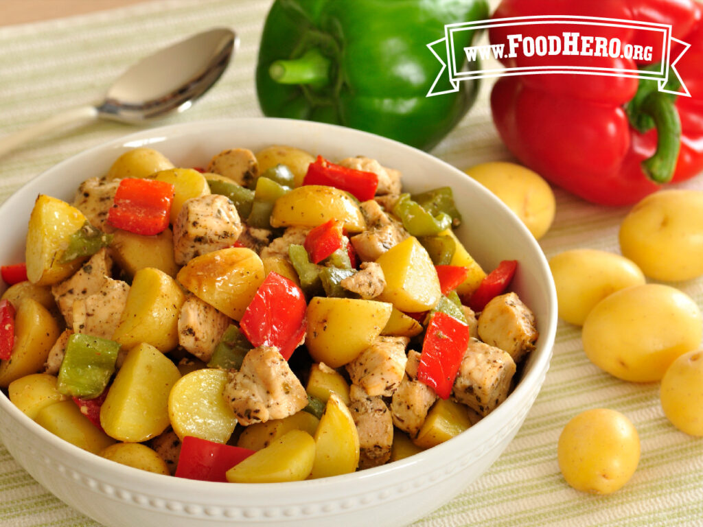 bowl of chicken pepper bake