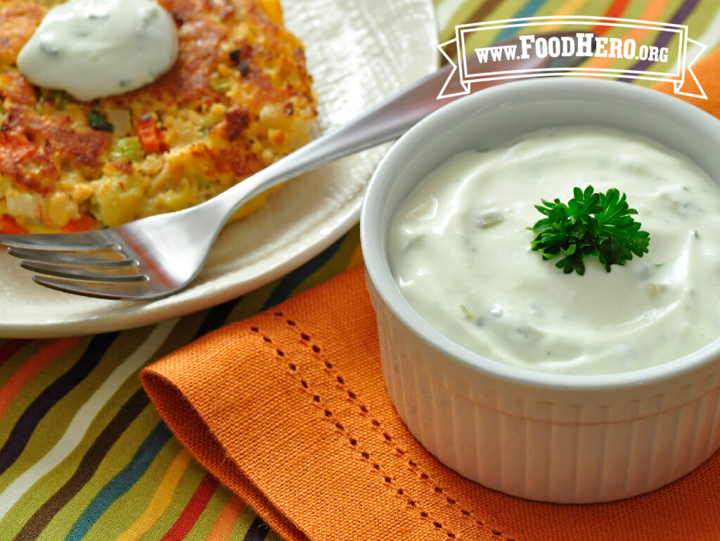 small bowl of low-fat tartar sauce