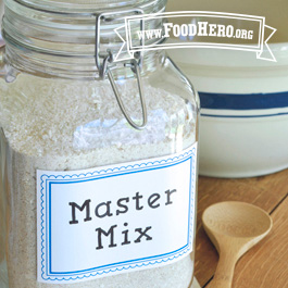 glass jar of master mix