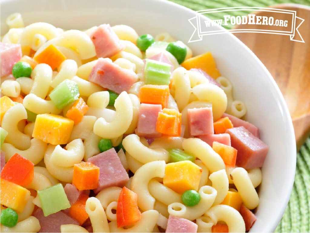 bowl of pasta salad