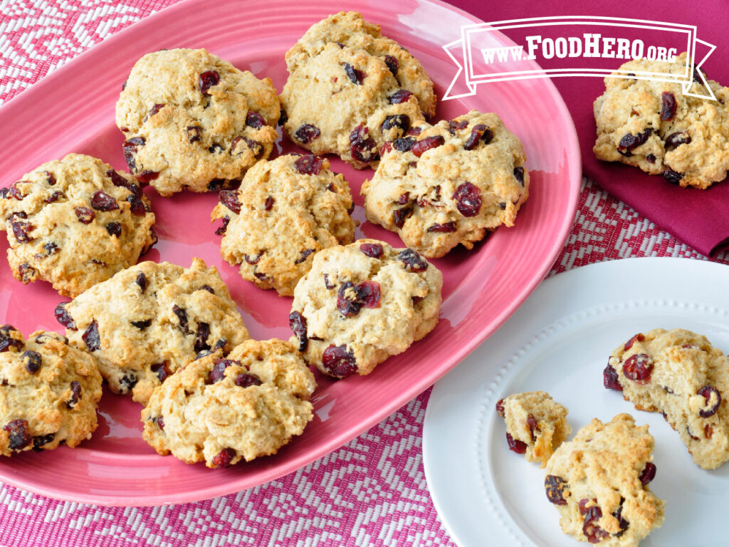 serving plate of buttermilk scones