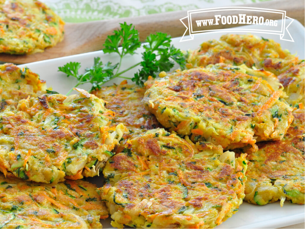 a platter of veggie patties