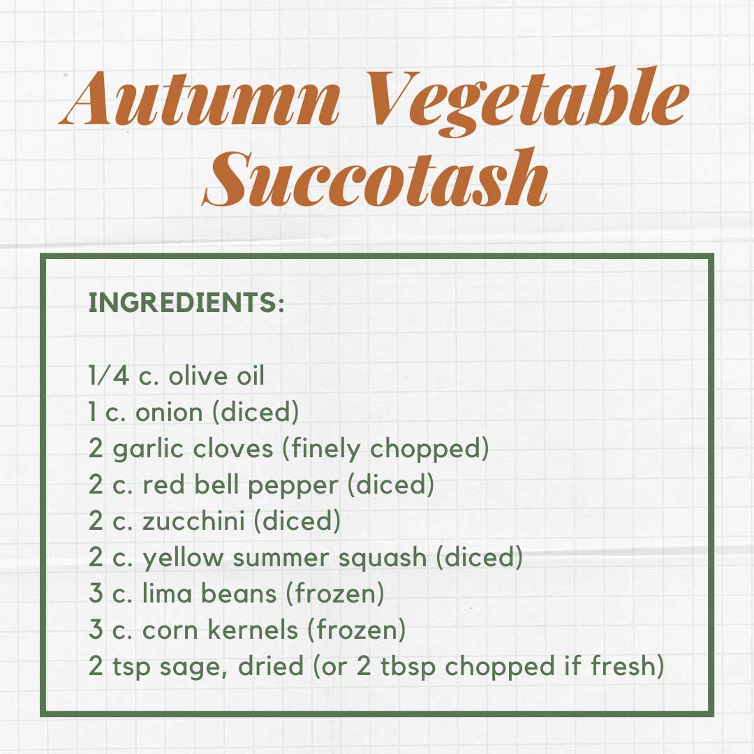 Autumn Vegetable Succotash